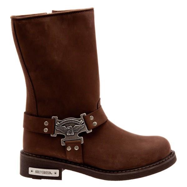 Harley Davidson Dean Dark Brown Nubuk Erkek Çizme