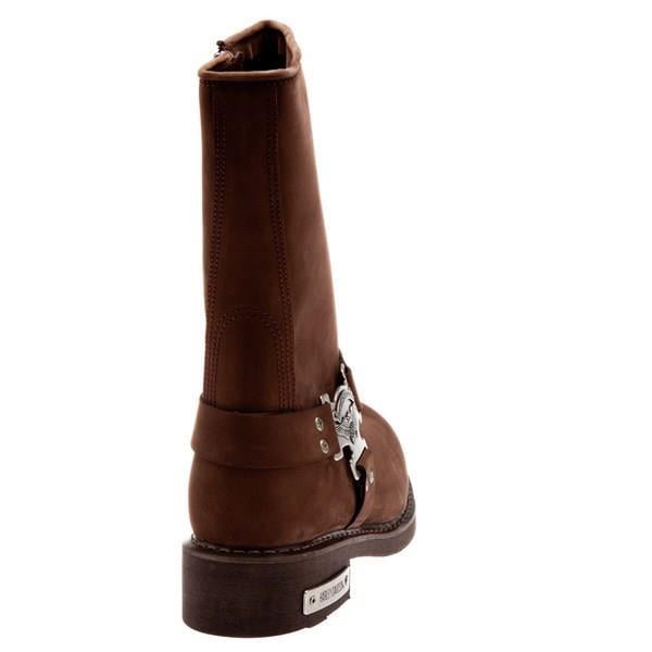 Harley Davidson Dean Dark Brown Nubuk Erkek Çizme