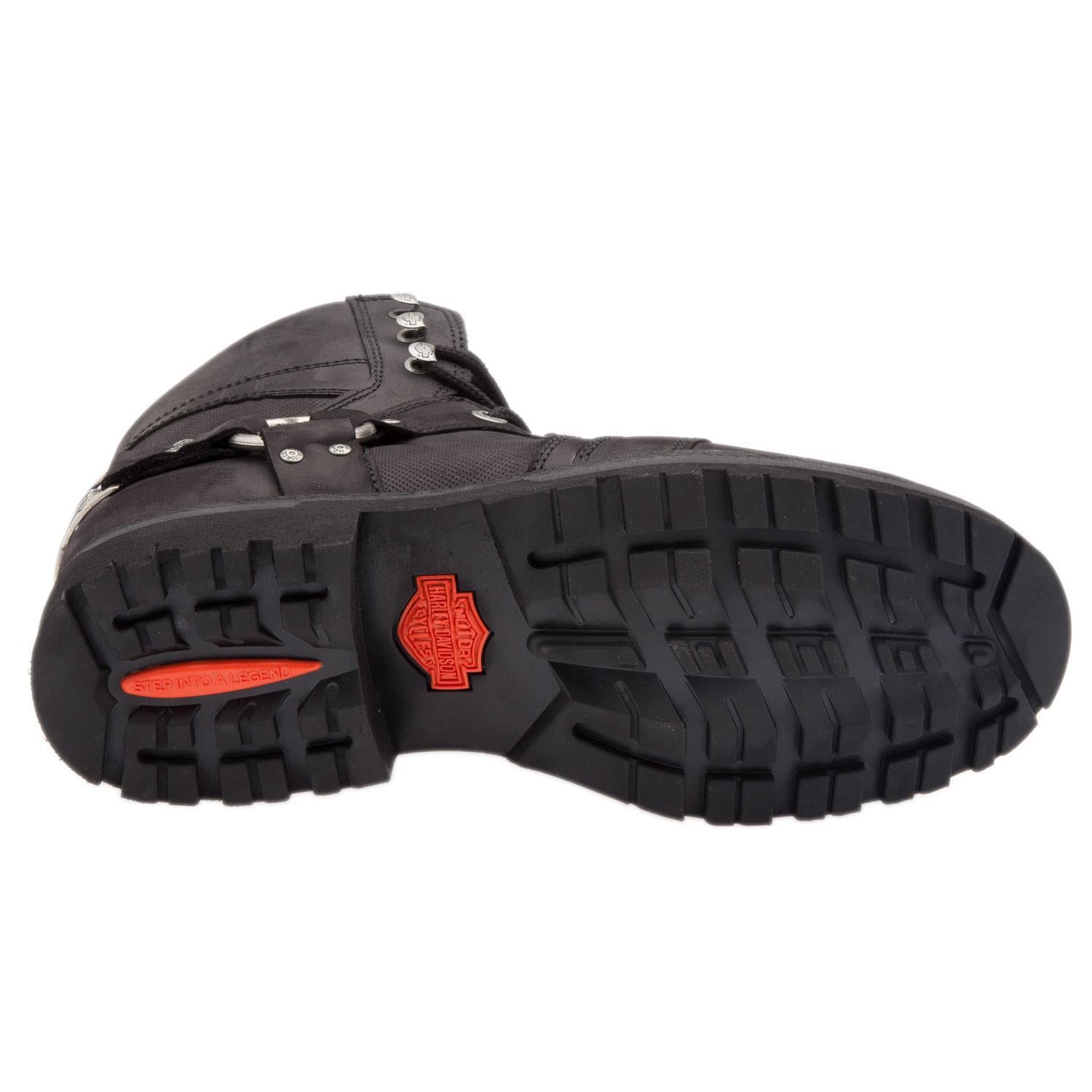 Harley Davidson Edgemor Black Deri Nubuk Erkek Bot