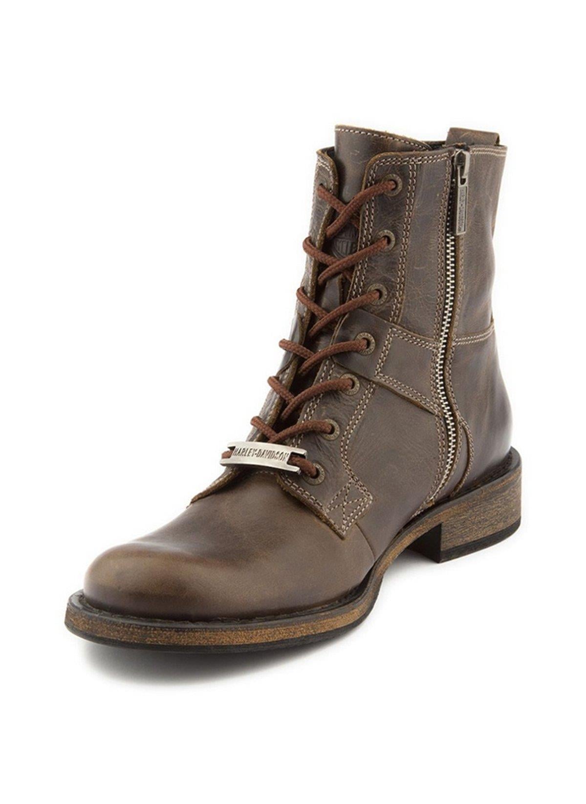 Harley Davidson Edward Dark Brown Deri Erkek Bot