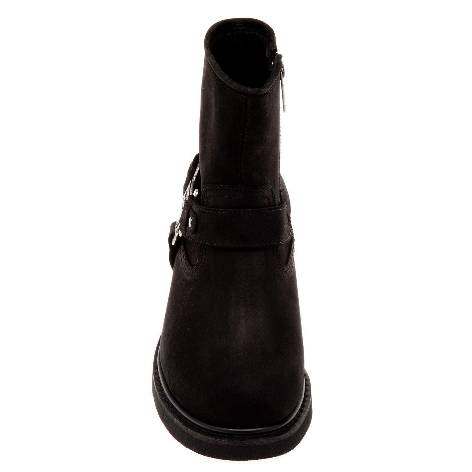 Harley Davidson Estes Black Nubuk Erkek Bot