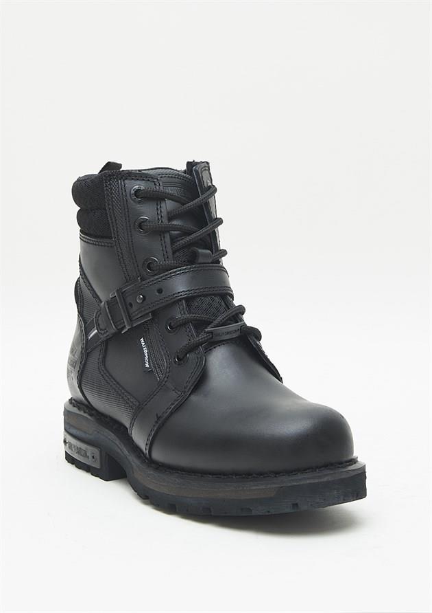 Harley Davidson Franco WP Black Deri Erkek Bot