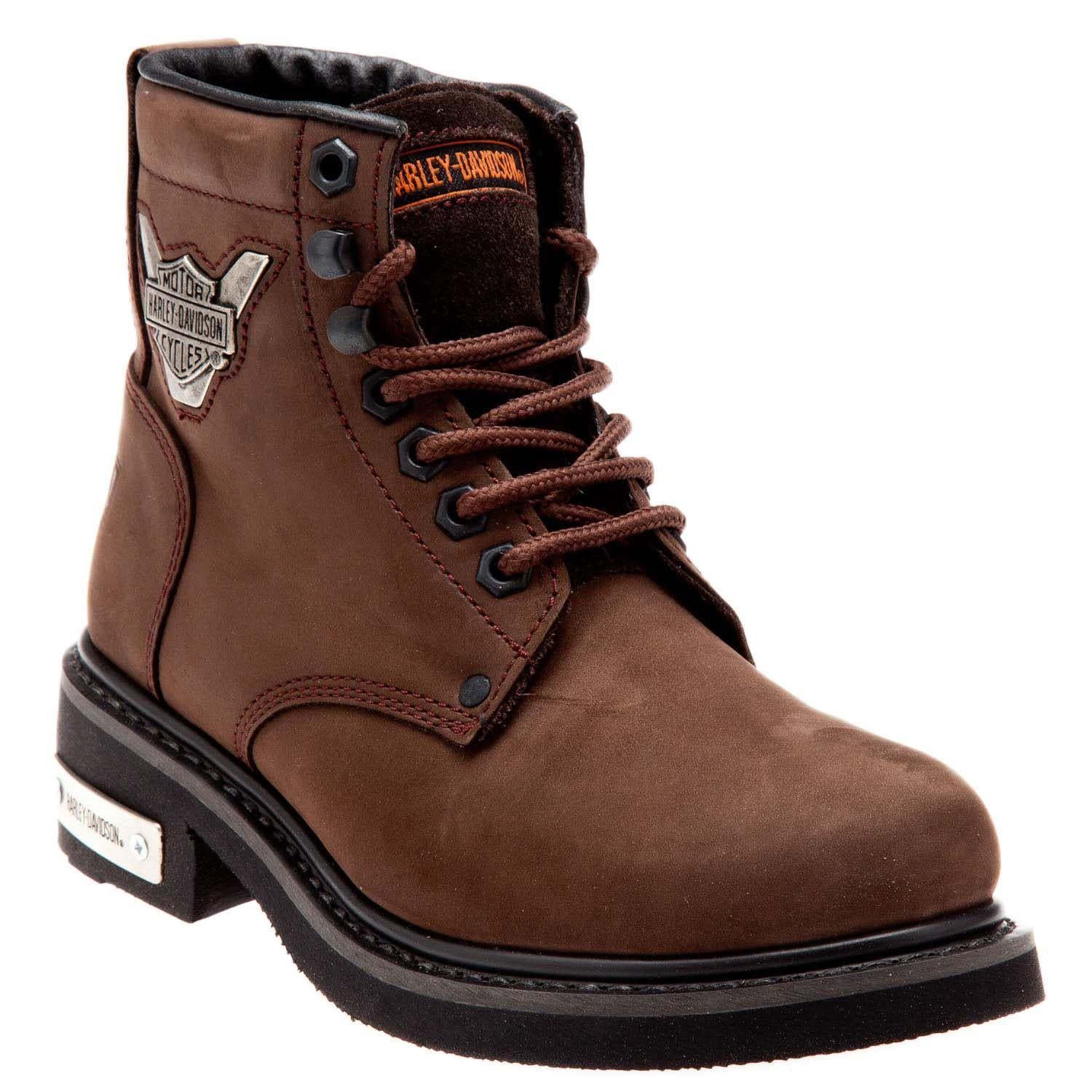 Harley Davidson Gibson Dark Brown Nubuk Kadın Bot