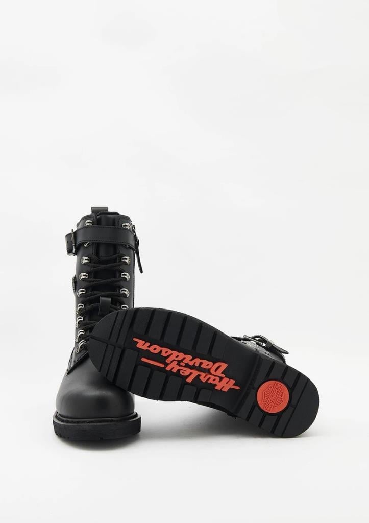 Harley Davidson Gladis Black Deri Kadın Bot