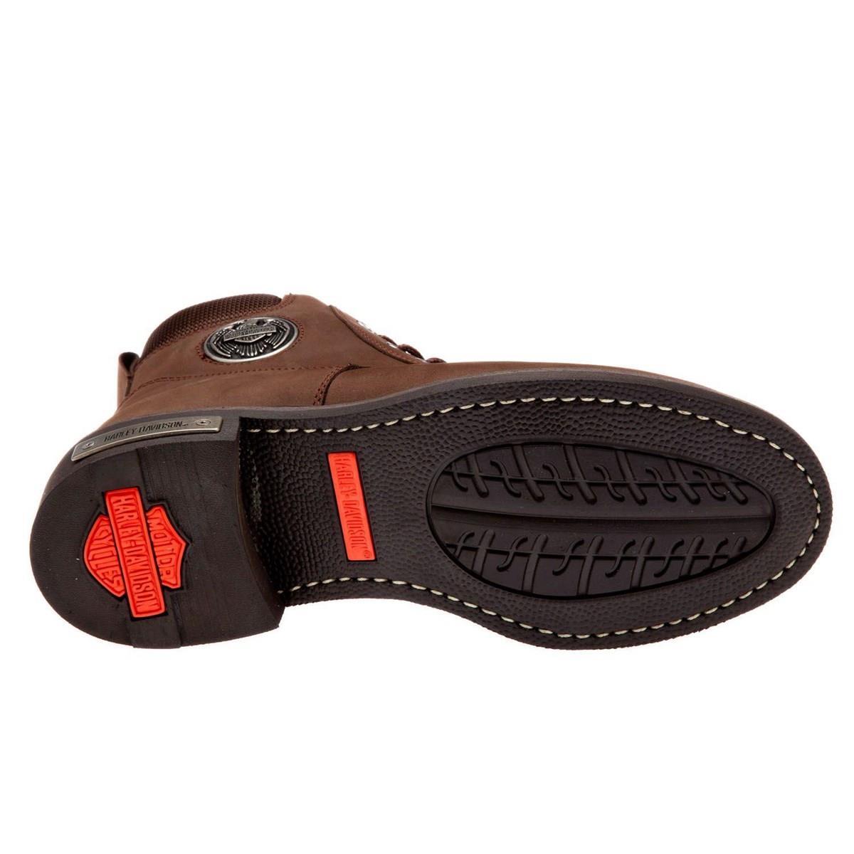Harley Davidson Jim Dark Brown Nubuk Erkek Bot