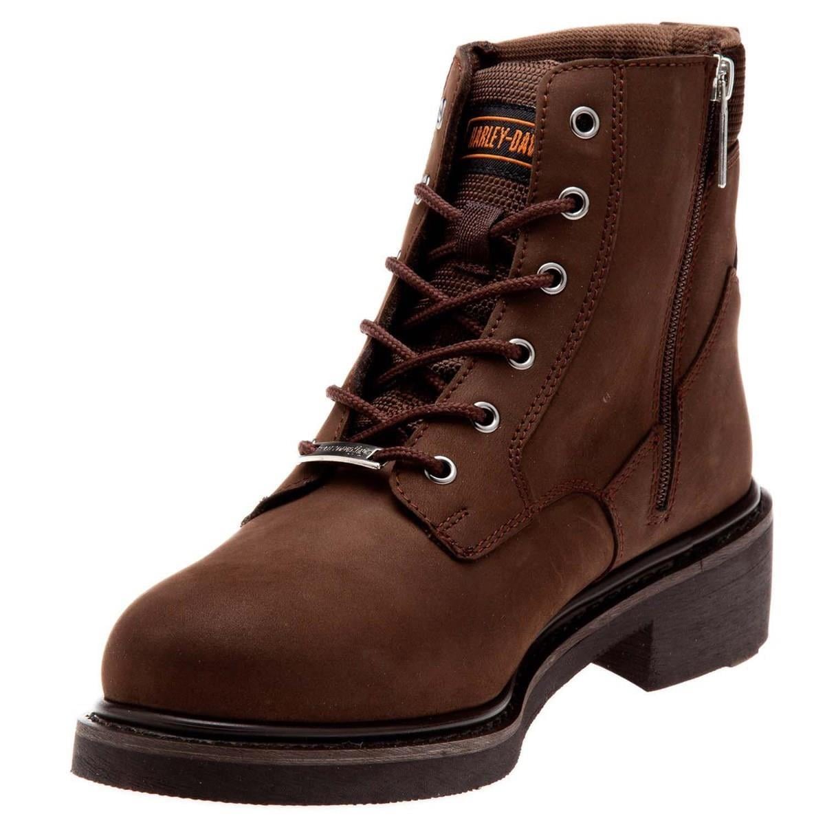 Harley Davidson Jim Dark Brown Nubuk Erkek Bot