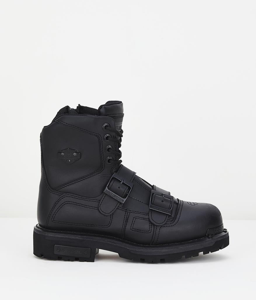 Harley Davidson Keates Black Deri ERkek Bot