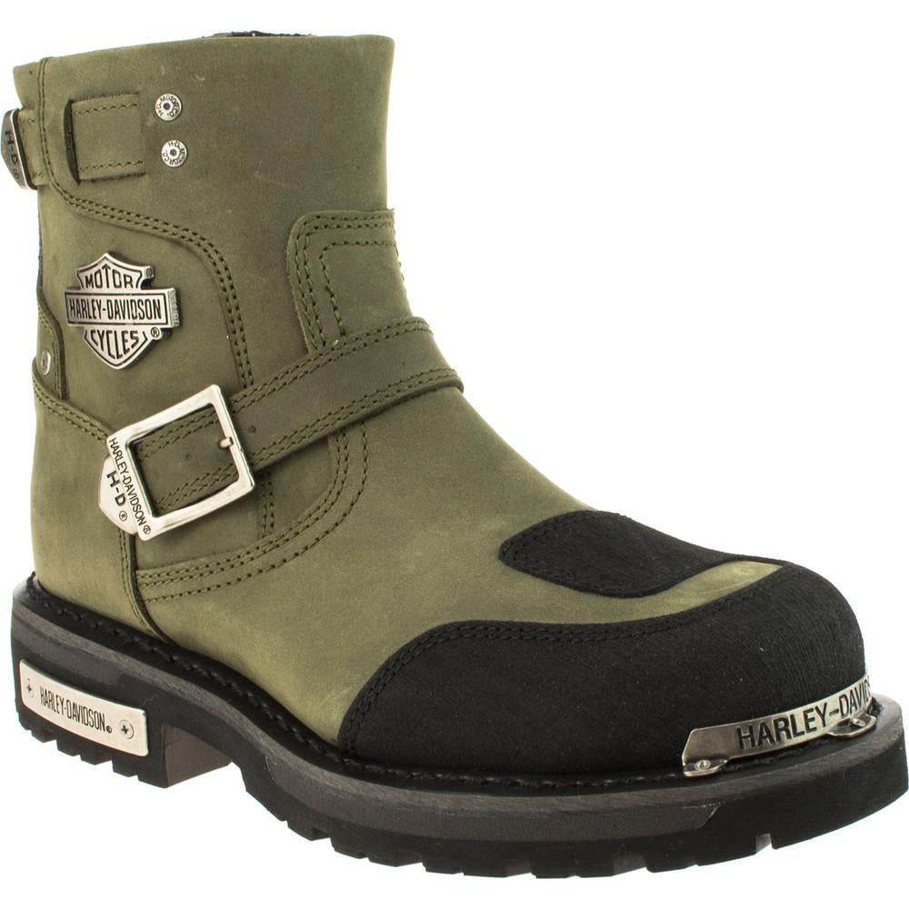 Harley Davidson Kingmont Olive Crazy Deri Kadın Bot