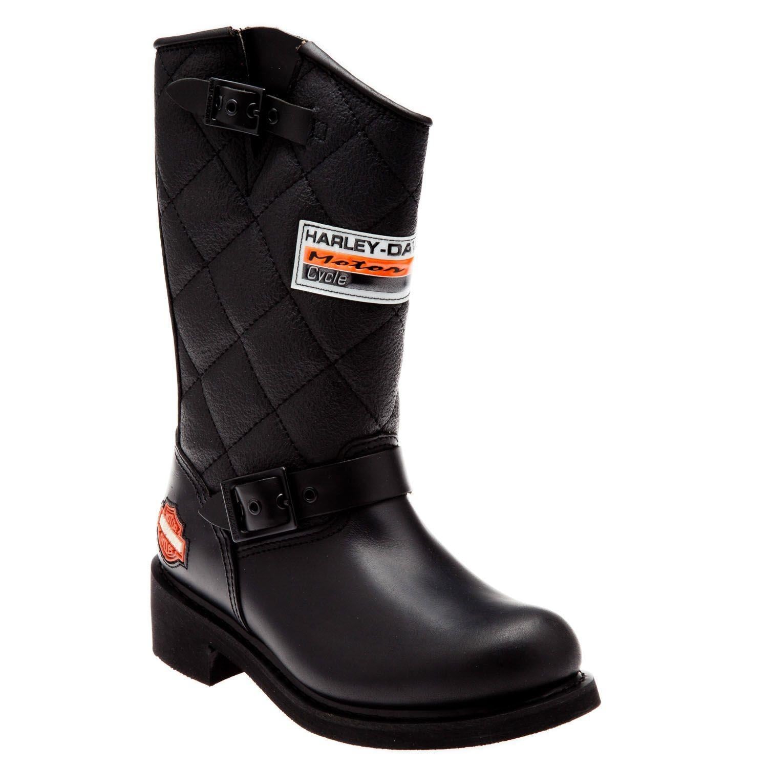 Harley Davidson Laconia 644 Black Deri Kadın Çizme