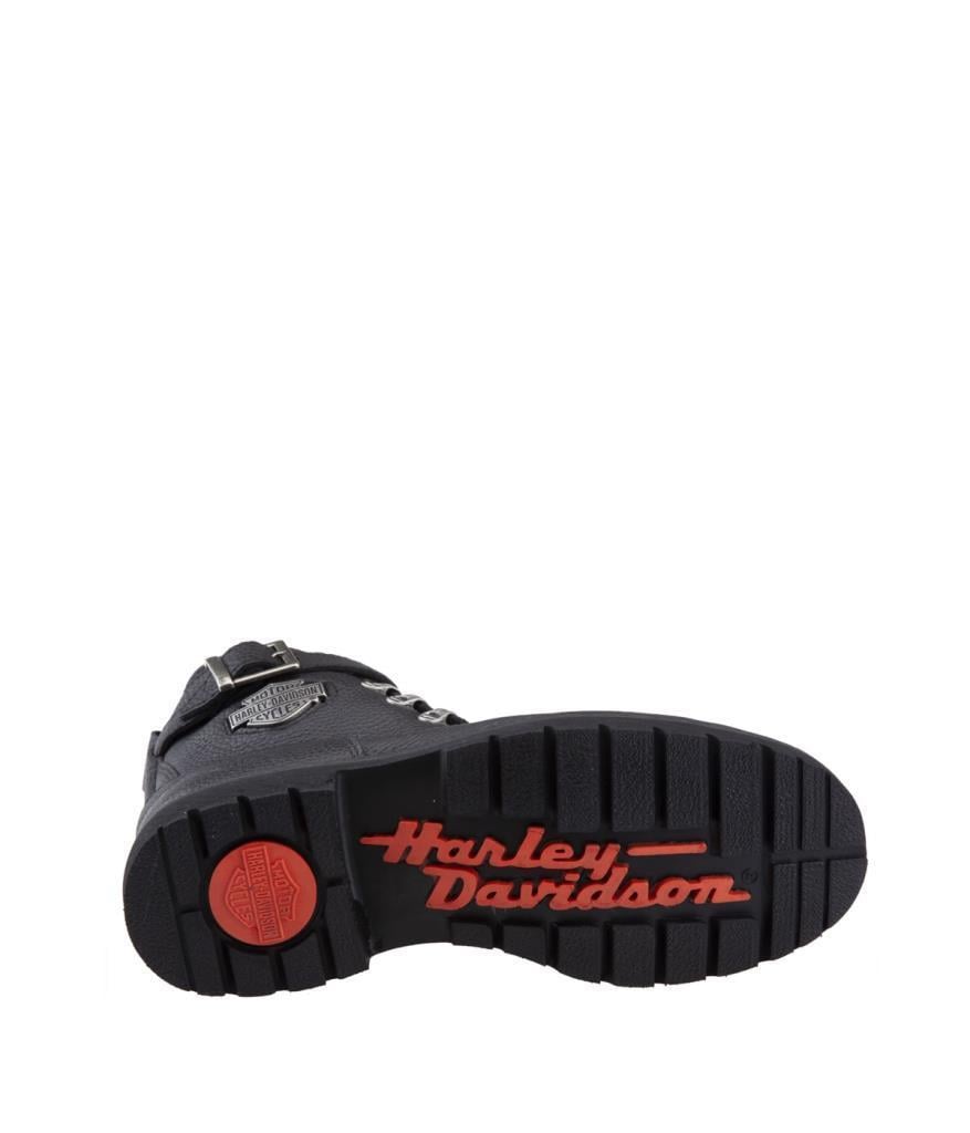 Harley Davidson Landale Black Baskılı Deri Erkek Bot