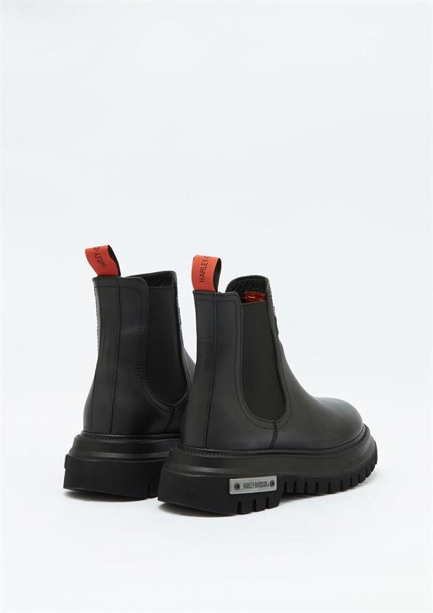 Harley Davidson Mourir Black Floater Deri Kadın Bot