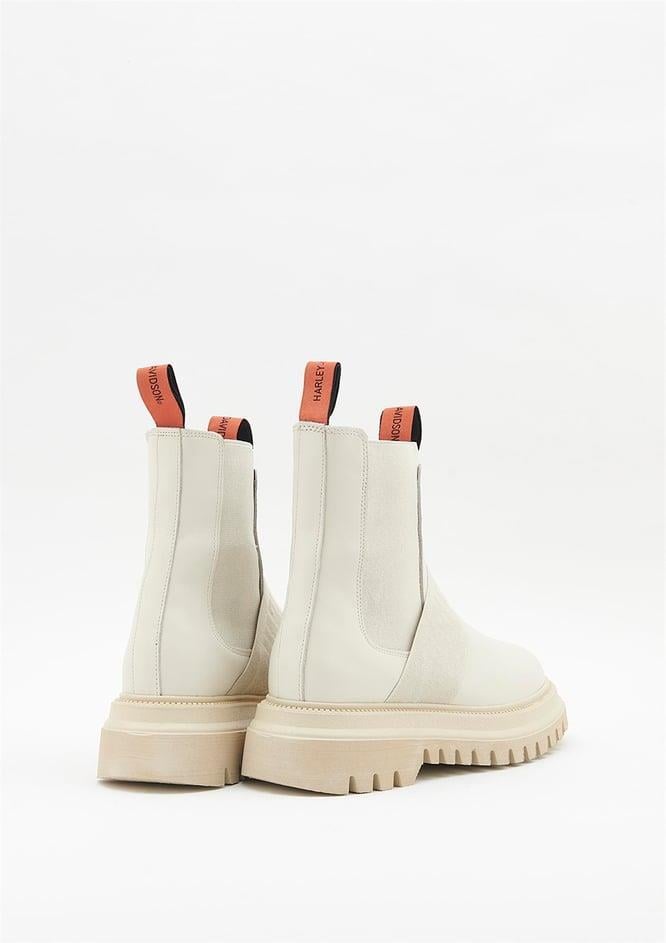 Harley Davidson Nefud Beige Antik Deri Kadın Bot