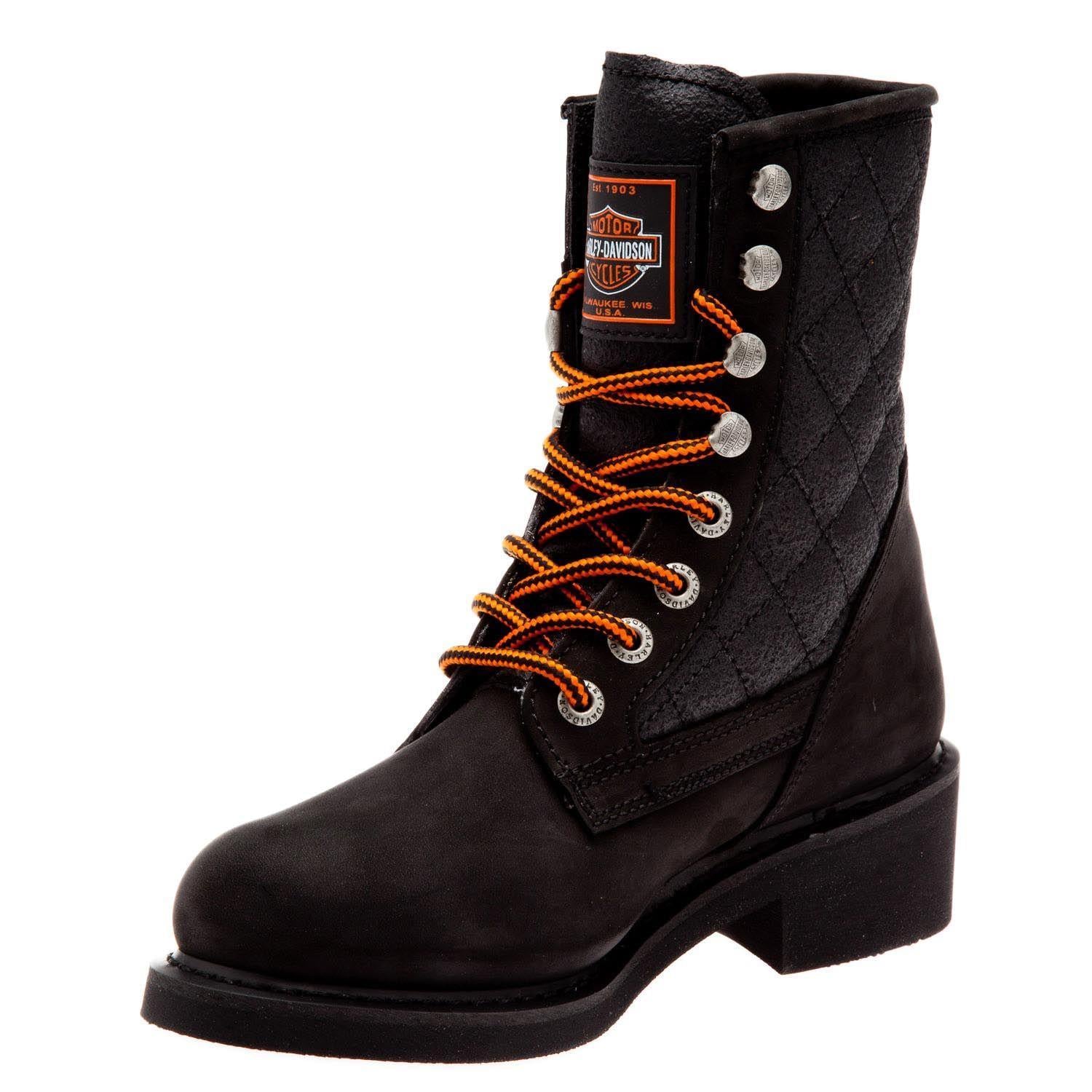 Harley Davidson New Worker Black Nubuk Kadın Bot