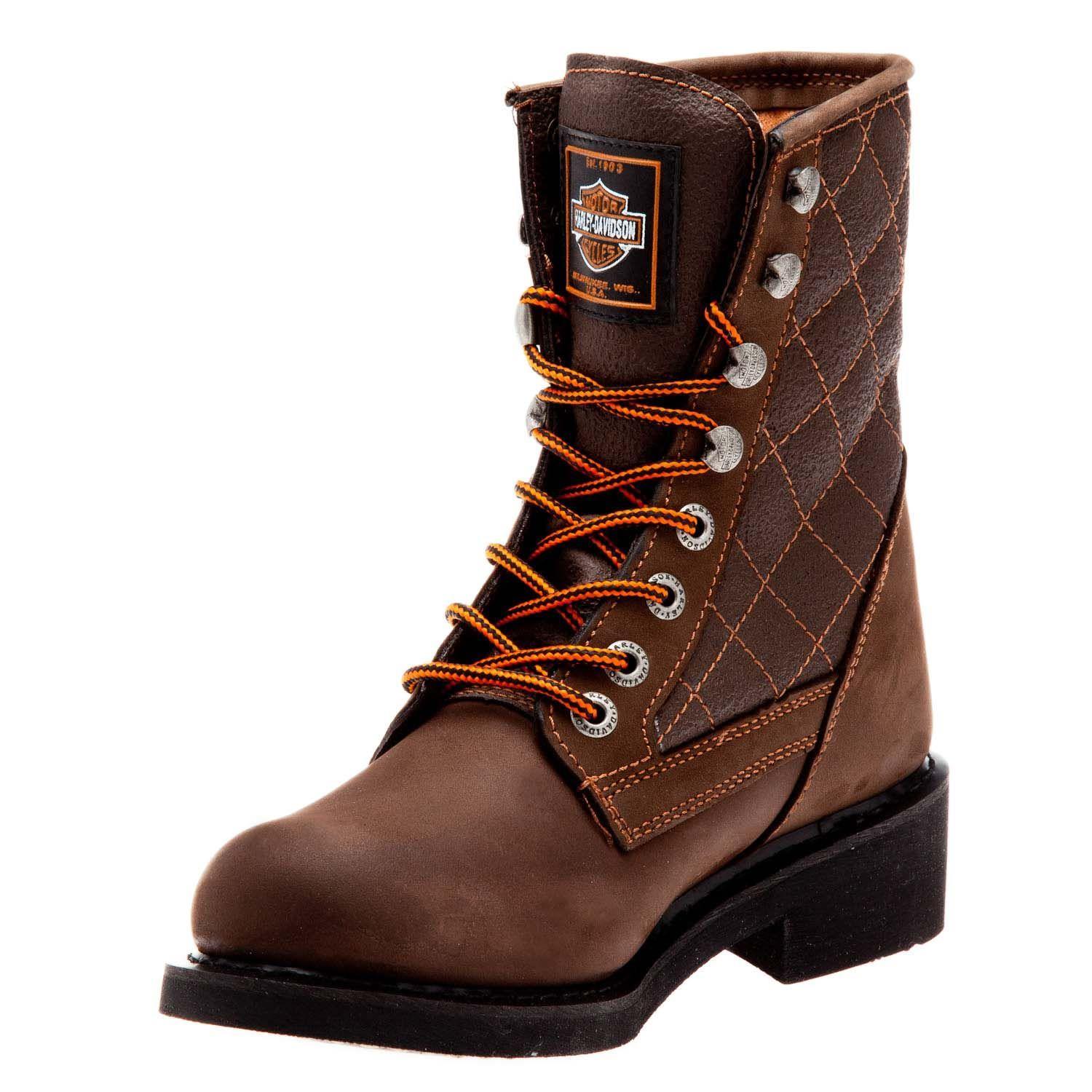 Harley Davidson New Worker Dark Brown Nubuk Erkek Bot