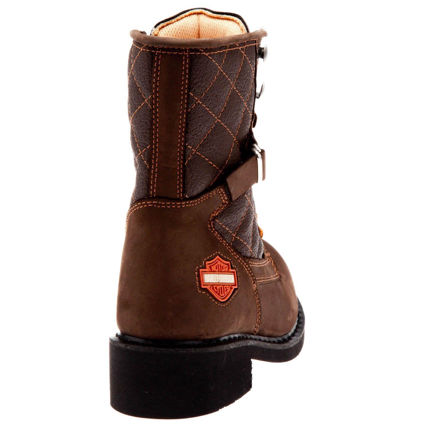 Harley Davidson New Worker Dark Brown Nubuk Erkek Bot