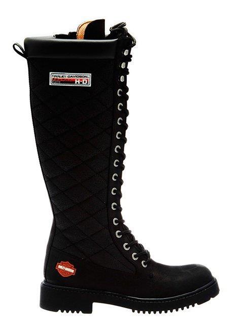 Harley Davidson Rem Black Nubuk Kadın Çizme