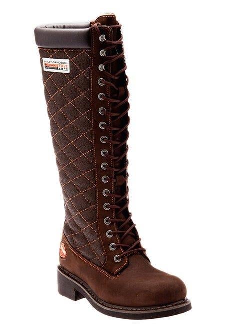 Harley Davidson Rem Dark Brown Nubuk Kadın Çizme