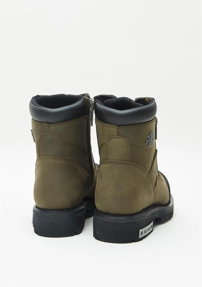 Harley Davidson Renshaw Olive Crazy Deri Erkek Bot
