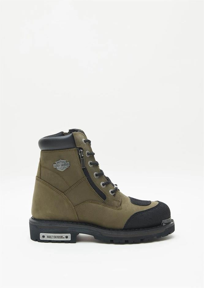 Harley Davidson Renshaw Olive Crazy Deri Erkek Bot