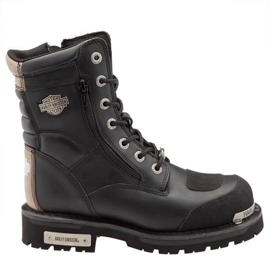 Harley Davidson Riddick Black Deri Erkek Bot