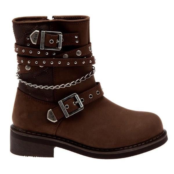 Harley Davidson Shay Dark Brown Nubuk Kadın Bot