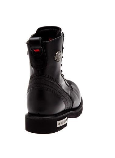 Harley Davidson Warren Black Deri Erkek Bot