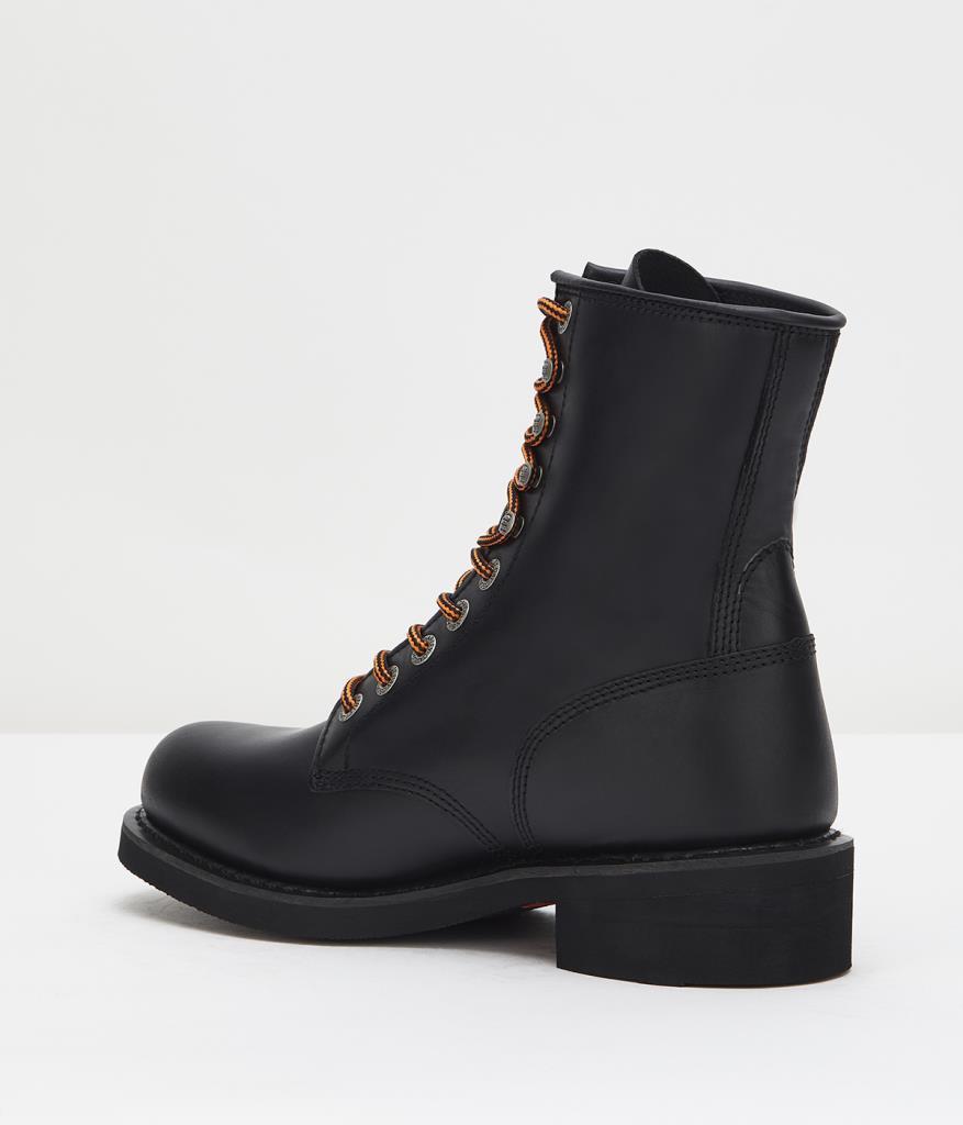 Harley Davidson Workers 418 Black Deri Erkek Bot