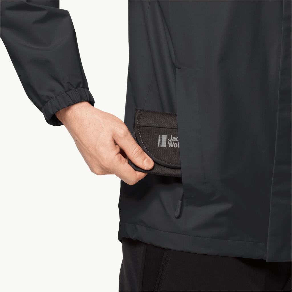 Jack Wolfskin 1111142_6000_004 Stormy Point 2L JKT M Black Erkek Outdoor Ceket