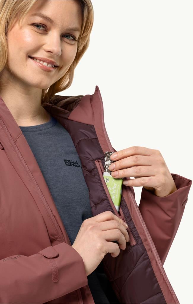 Jack Wolfskin 1111592_2191 Wisper Ins JKT W Apple Butter Kadın Outdoor Ceket