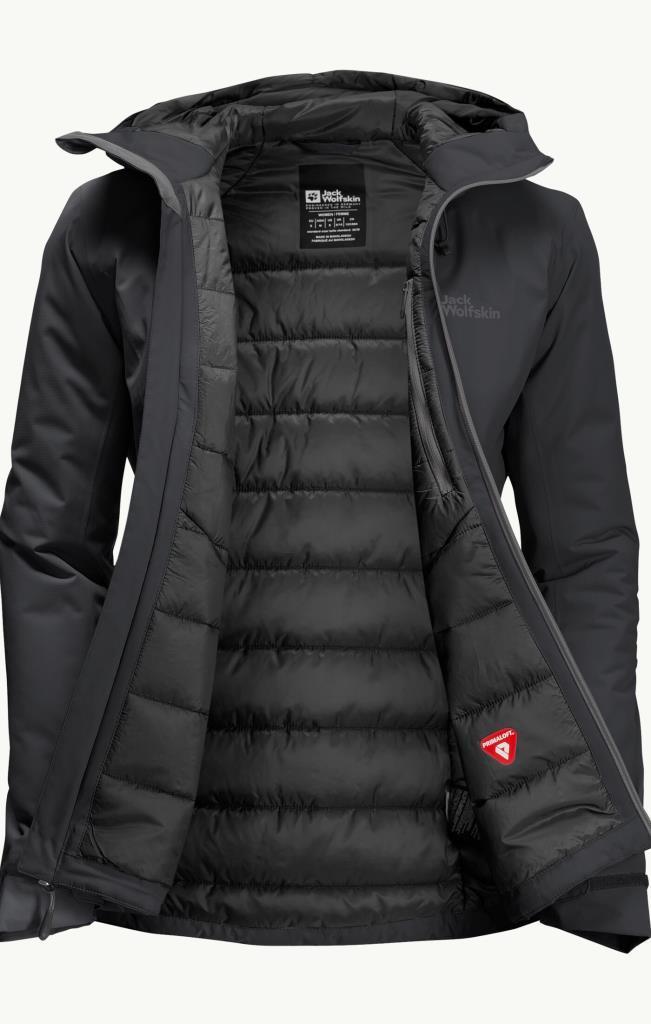 Jack Wolfskin 1111592_6000 Wisper Ins JKT W Black Kadın Outdoor Ceket