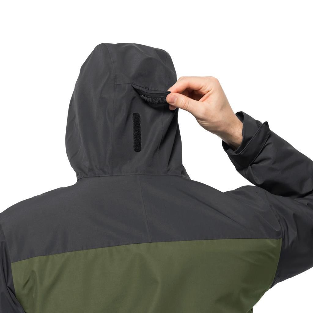 Jack Wolfskin 1115311-4129 Taubenberg 3 In 1 JKT M Greenwood Erkek Outdoor Ceket