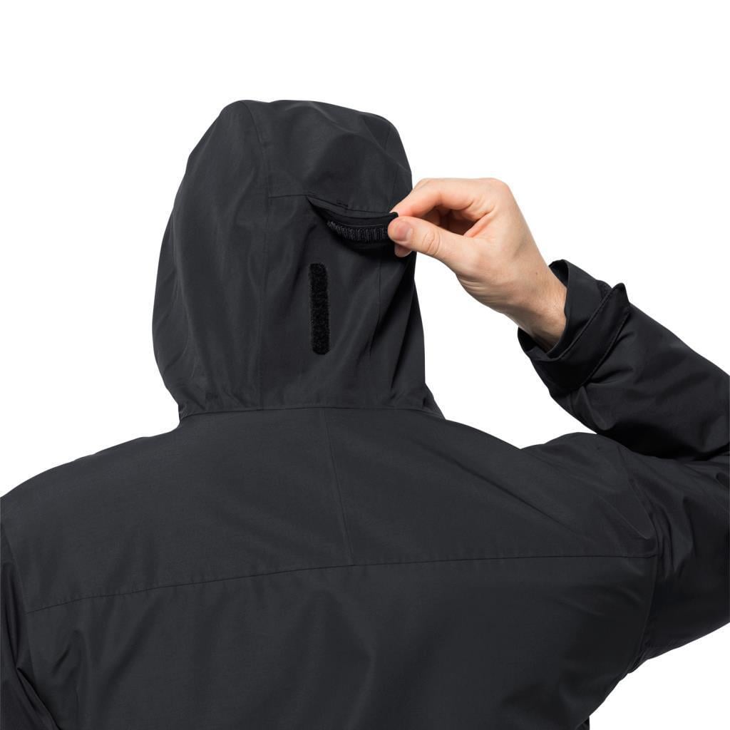 Jack Wolfskin 1115311_6000 Taubenberg 3IN1 JKT M Black Erkek Outdoor 3 In 1 Ceket