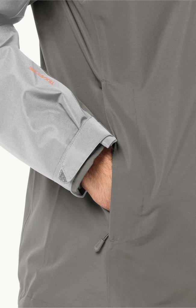 Jack Wolfskin 1115311_6185 TAUBENBERG 3IN1 JKT M Smokey Grey Erkek Outdoor Ceket