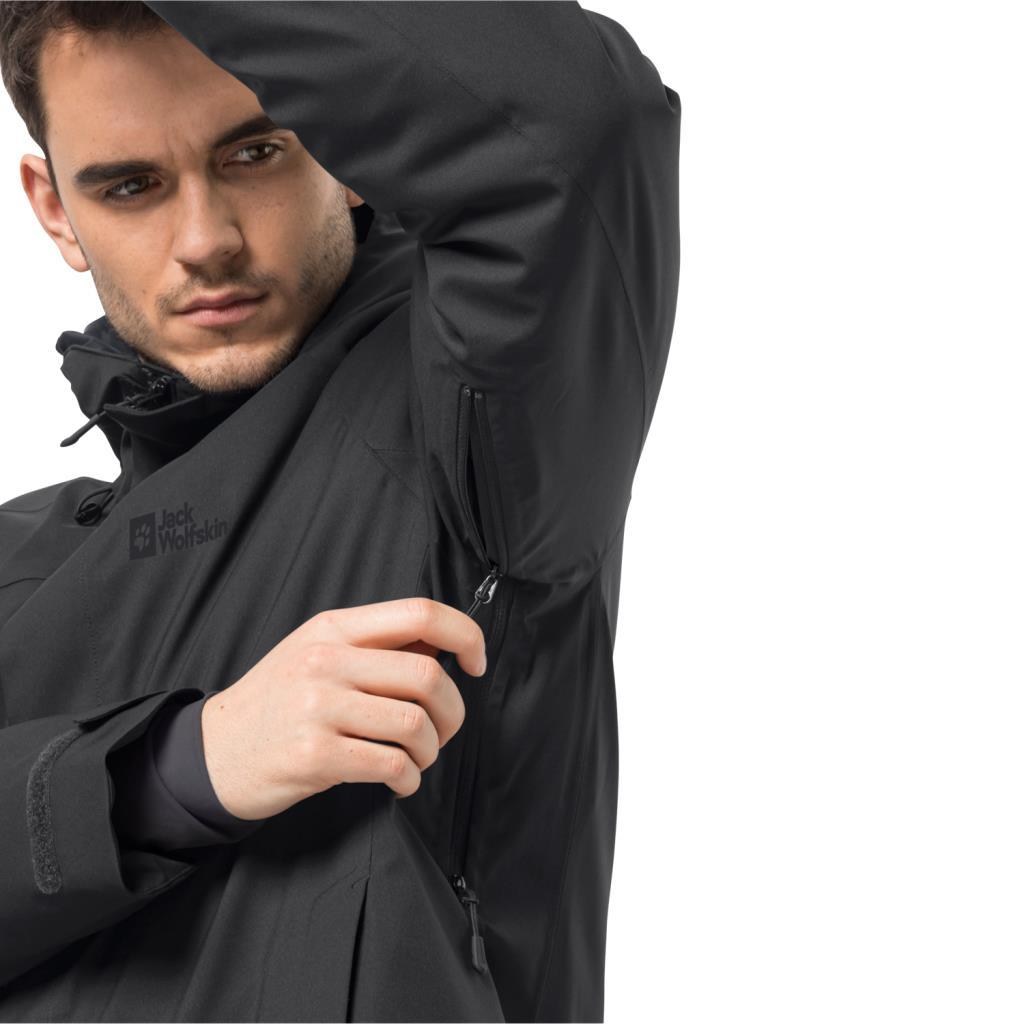 Jack Wolfskin 1115321_6000_002 Troposphere Ins Jacket M Black Erkek Outdoor Ceket