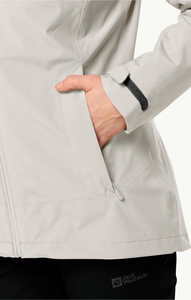 Jack Wolfskin 1115621_5609 Moonrise 3IN1 JKT W Dove Kadın Outdoor Ceket