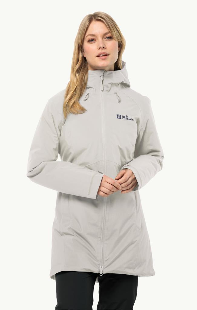 Jack Wolfskin 1115681_5609 Heidelstein Ins JKT W Dove Kadın Outdoor Ceket