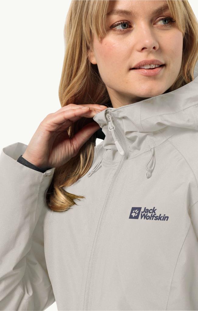 Jack Wolfskin 1115681_5609 Heidelstein Ins JKT W Dove Kadın Outdoor Ceket