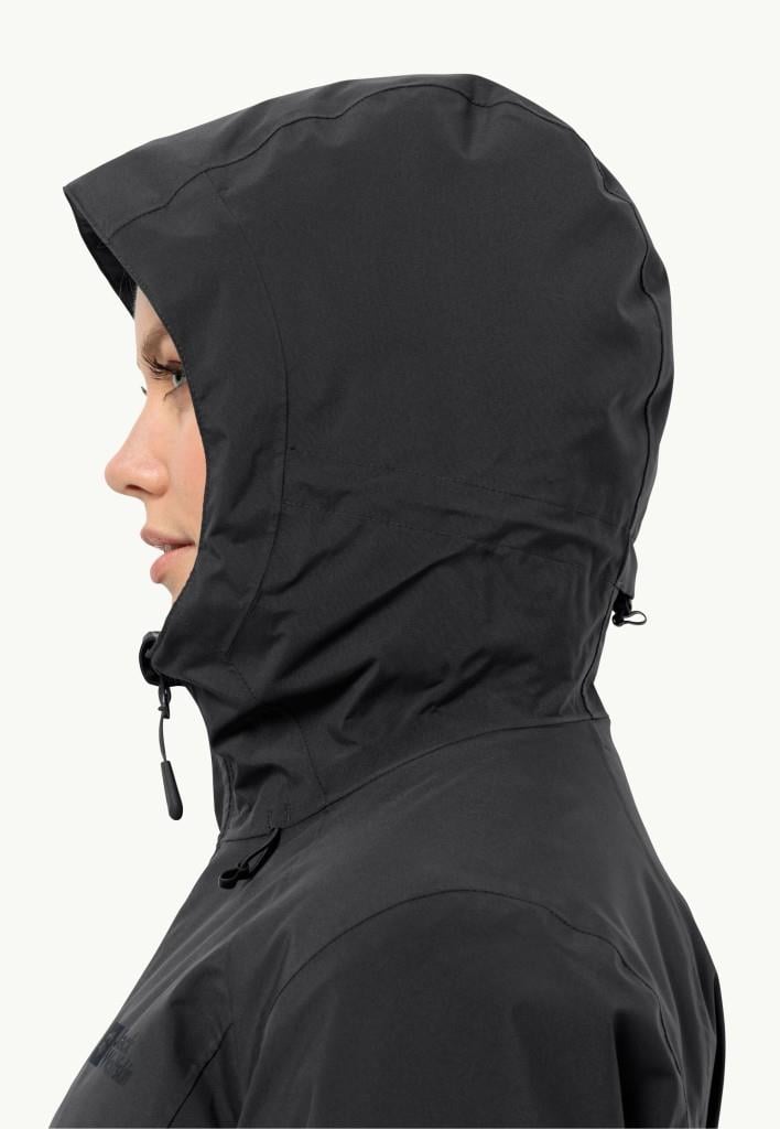 Jack Wolfskin 1115681_6000  Heidelstein Ins JKT W Black Kadın Outdoor Ceket