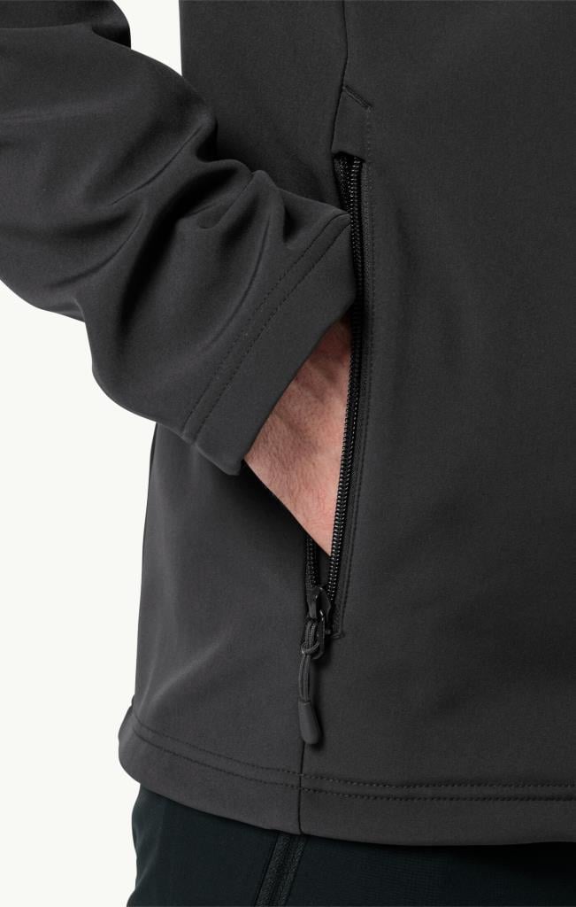 Jack Wolfskin 1305802_6000 Whirlwind Men Black Erkek Outdoor Ceket