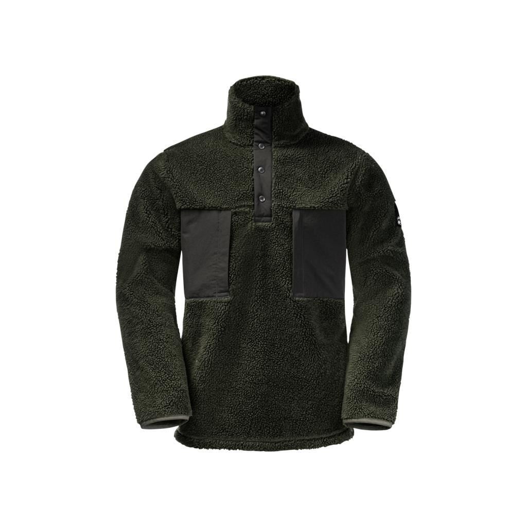Jack Wolfskin 1710601_4018 Pank Snap Antique Green Erkek Outdoor Polar