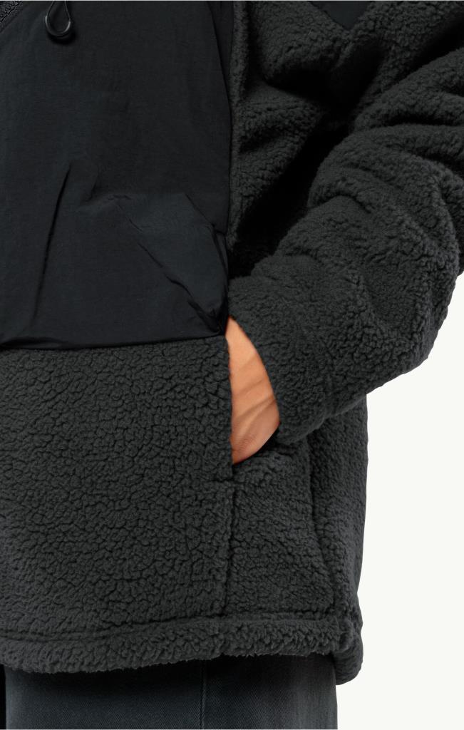 Jack Wolfskin 1711241_6502 Maarweg JKT Granite Black Erkek Outdoor Mont