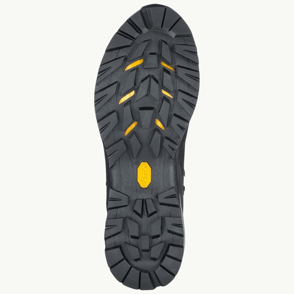 Jack Wolfskin 4038823_6055_065 Force Striker Texapore Mid M Black/Burly Yellow Xt Erkek Outdoor Bot
