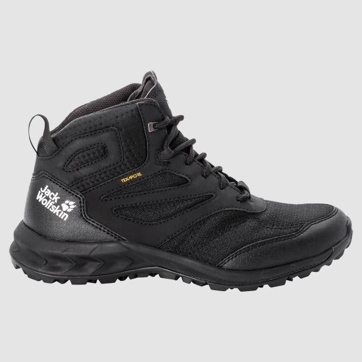 Jack Wolfskin 4039231 Woodland Texapore Mid W Black Kadın Outdoor Bot