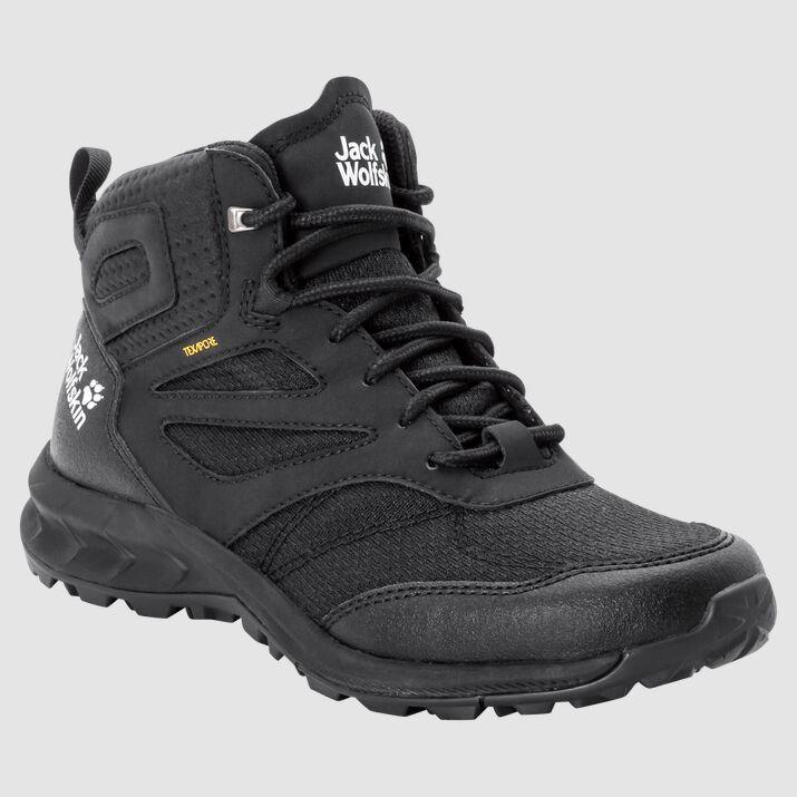 Jack Wolfskin 4039231 Woodland Texapore Mid W Black Kadın Outdoor Bot