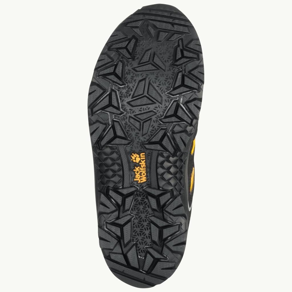 Jack Wolfskin 4042191 Vojo Texapore Low K Black/Burly Yellow Kadın Outdoor Ayakkabı