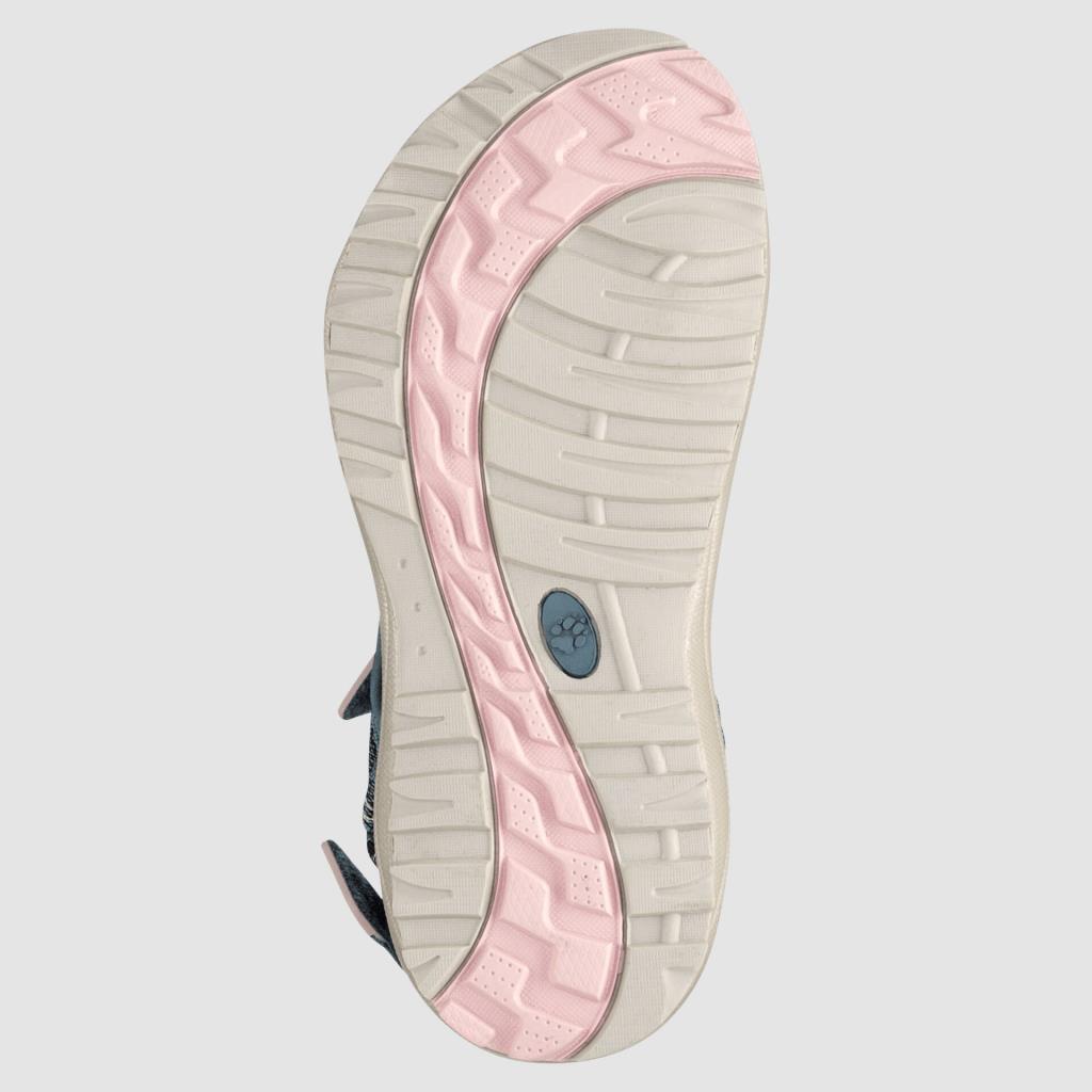 Jack Wolfskin 4050291 Wave Breaker W Bluish Grey/Rose Kadın Sandalet