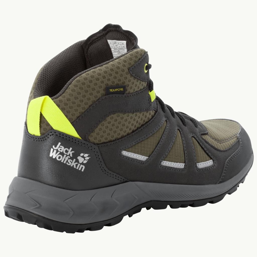 Jack Wolfskin 4051261 Woodland 2 Texapore Mid M Khaki/Green Erkek Outdoor Bot
