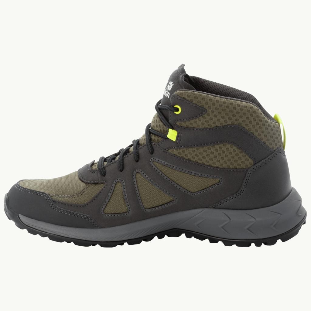 Jack Wolfskin 4051261 Woodland 2 Texapore Mid M Khaki/Green Erkek Outdoor Bot