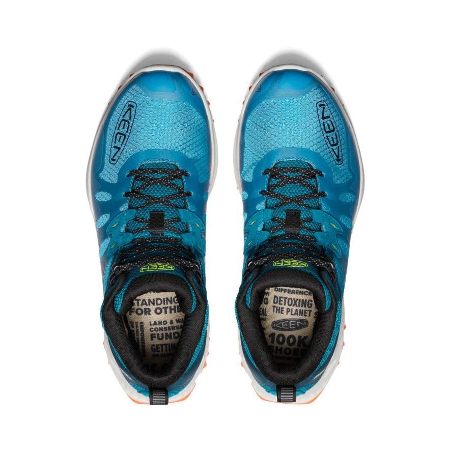 Keen 1028037 Zionic Mid Wp Fjord Blue/Evening Primrose Erkek Outdoor Bot