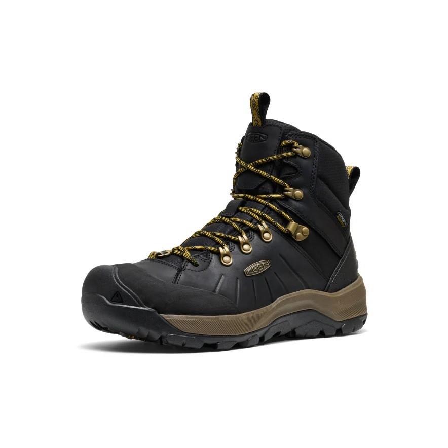 Keen 1031021 Revel IV Polar Mid WP Black/Lemon Curry Erkek Outdoor Bot